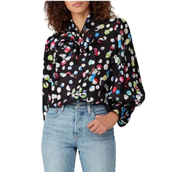 HUNTER BELL Tops - Hunter Bell Finley Silk Blouse